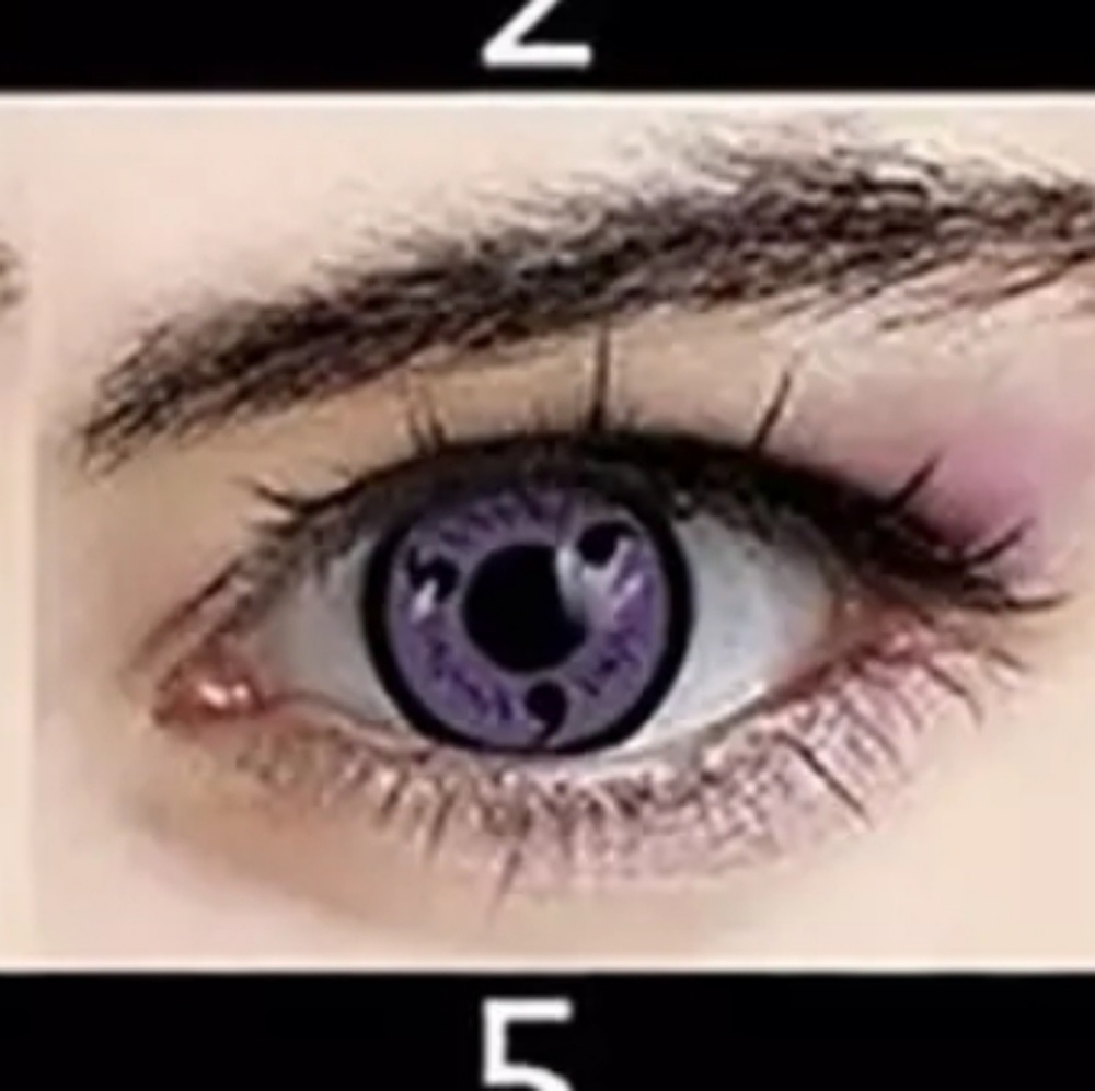 Cosplay lense purple